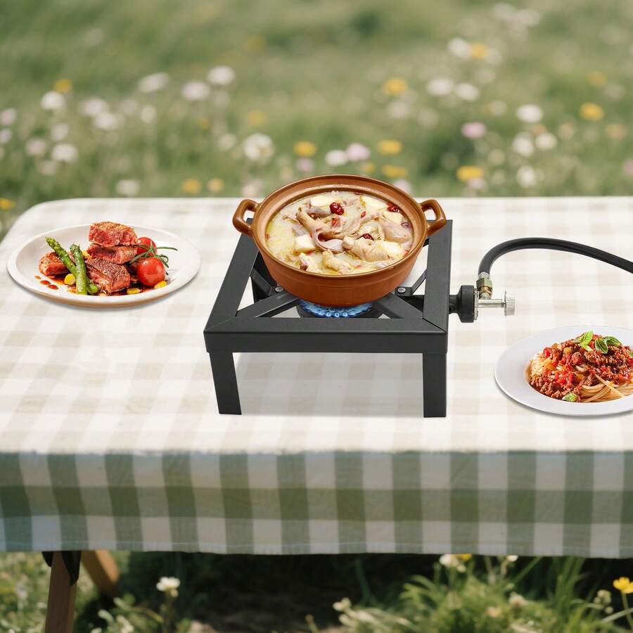 ポータブルシングルバーナー、屋外ガスストーブプロパンコンロ、 - Outdoor Camping Gas Stove のレビューと価格