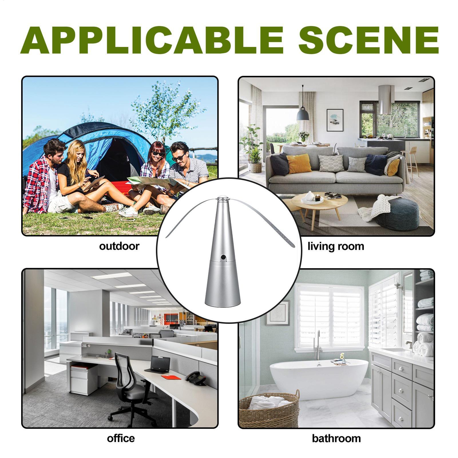 テーブルフライファン バッテリー駆動 屋外フライファン 夏用 - Outdoor Camping Ventilator のレビューと価格