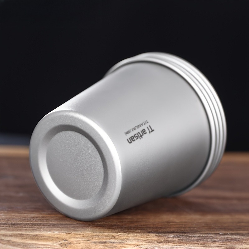 200 ミリリットルチタン単層屋外キャンプカップポータブルコ - Outdoor Camping Utensils のレビューと価格