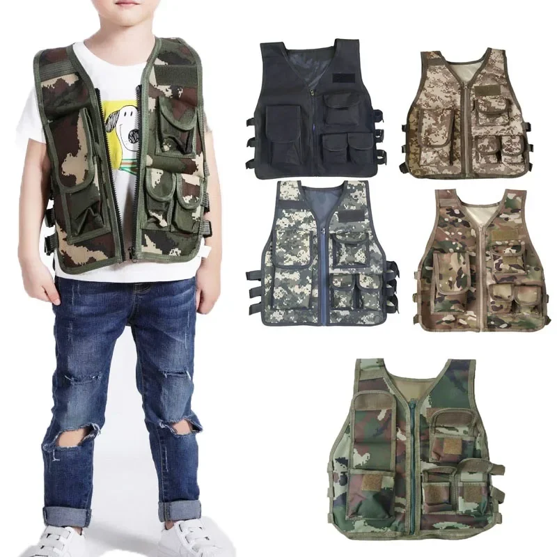 キッズタクティカルベスト軍ファン屋外子供用ベストCSゲームコ - Outdoor Camping Activities For Kids のレビューと価格