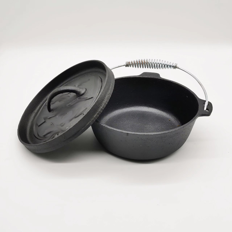 2QT鋳鉄キャンプダッチオーブン20cm鉄鍋20cm屋外吊り - Outdoor Gas Camping Oven のレビューと価格