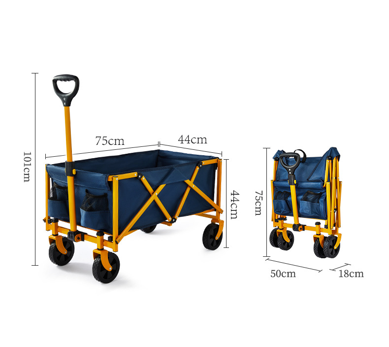 折りたたみ式ワゴン、ビーチカート大容量、頑丈な折りたたみ式ポ - Outdoor Camping Folding Table のレビューと価格