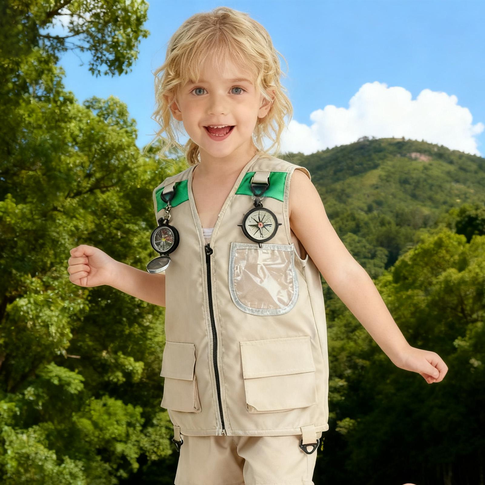 子供用釣りベスト ノースリーブコスチュームジャケット アウト - Outdoor Camping Activities For Kids のレビューと価格