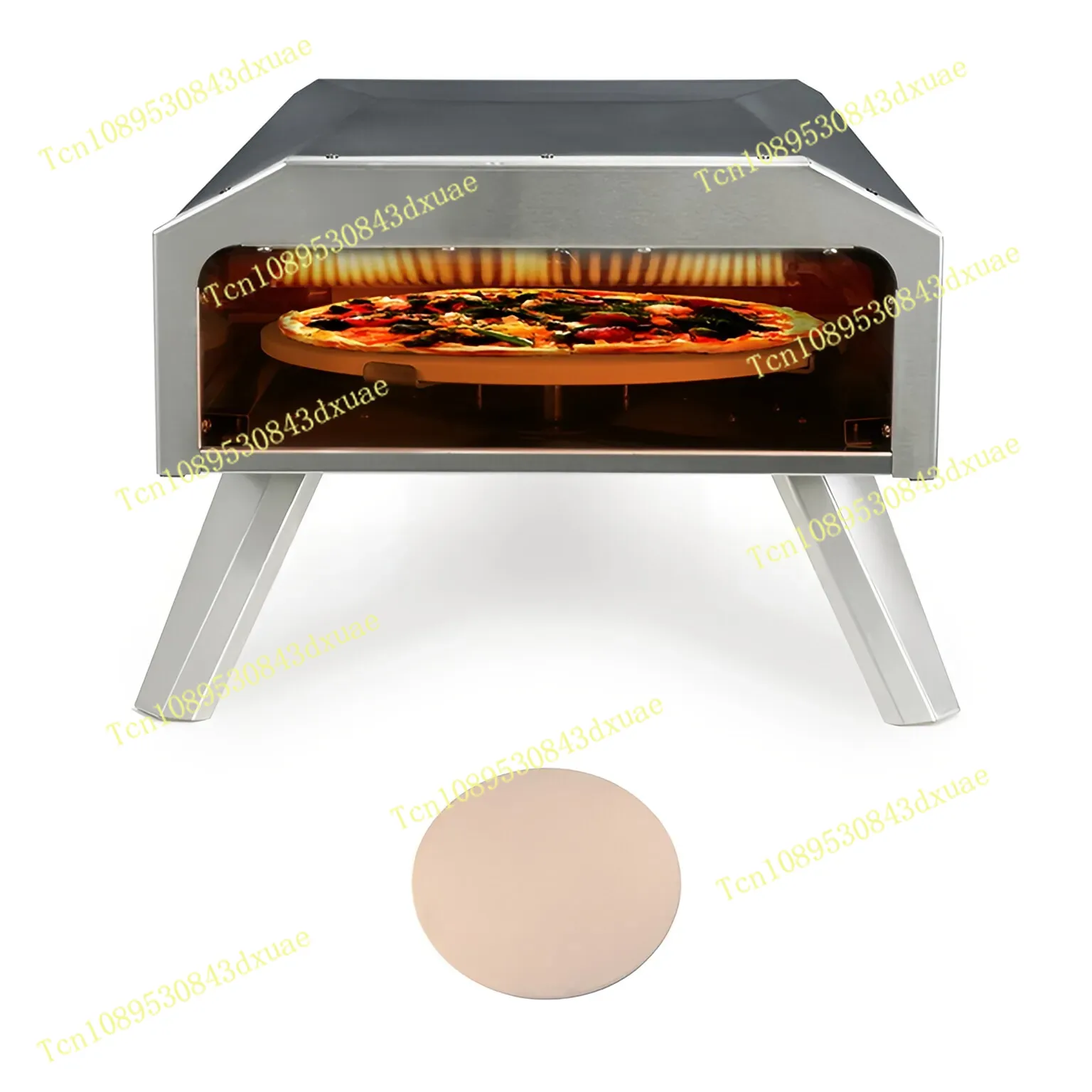 キャンプ用ガス ピザオーブン 折りたたみ式 ポータブル 回転 - Outdoor Gas Camping Oven のレビューと価格