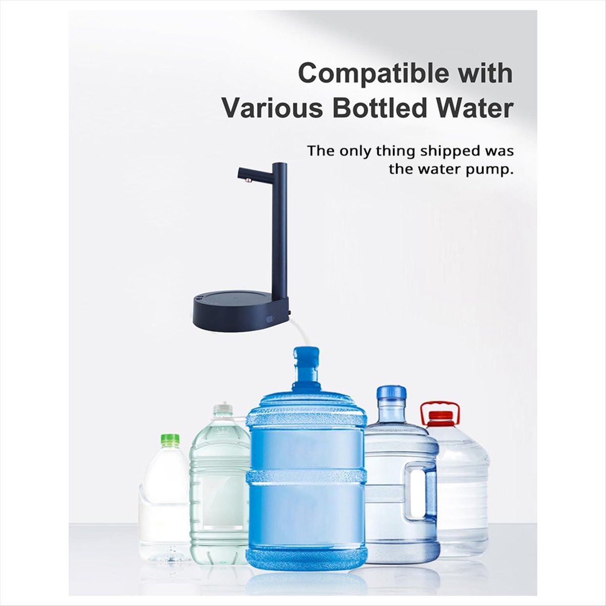 新しい卓上ウォーターディスペンサー、ポータブル小型電動ウォー - Outdoor Camping Water Jug のレビューと価格