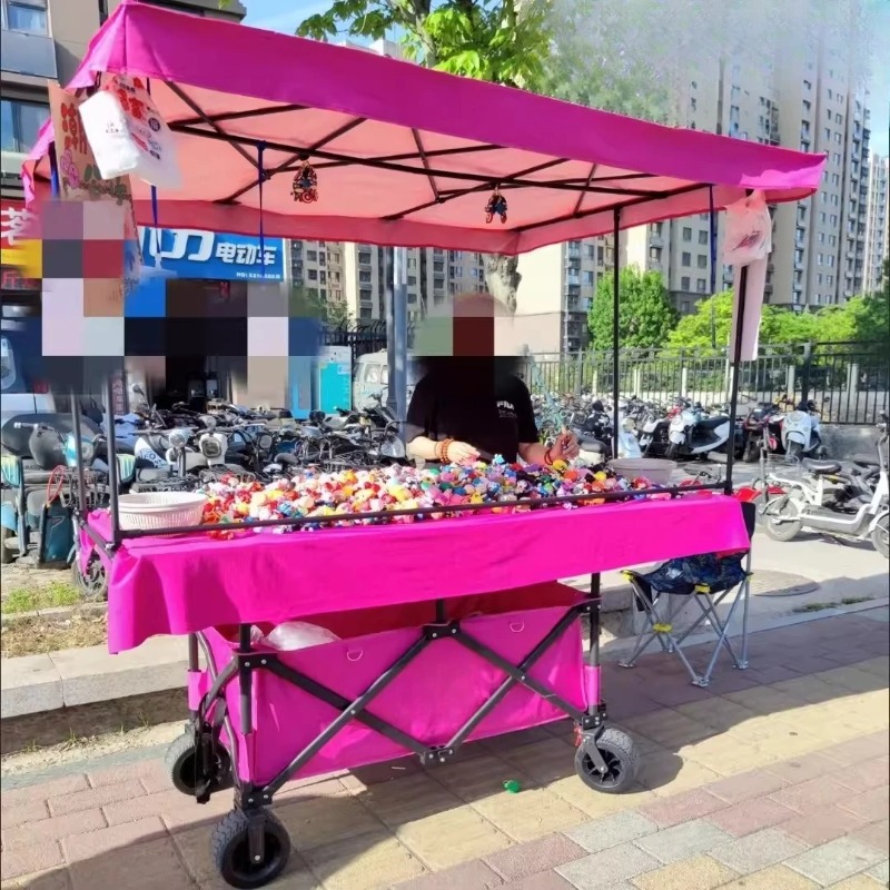 大型テーブルボード付き屋台トロリーは持ち上げて折りたたむこと - Outdoor Camping Folding Table のレビューと価格