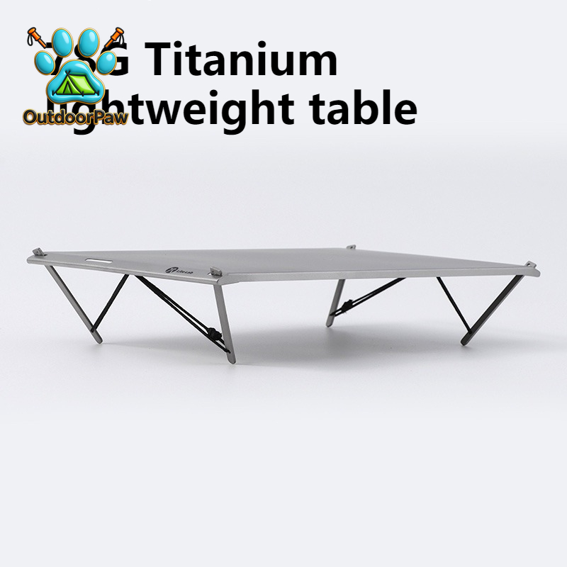 ポータブル軽量チタンテーブル小型絶妙な折りたたみピクニック高 - Outdoor Camping Folding Table のレビューと価格
